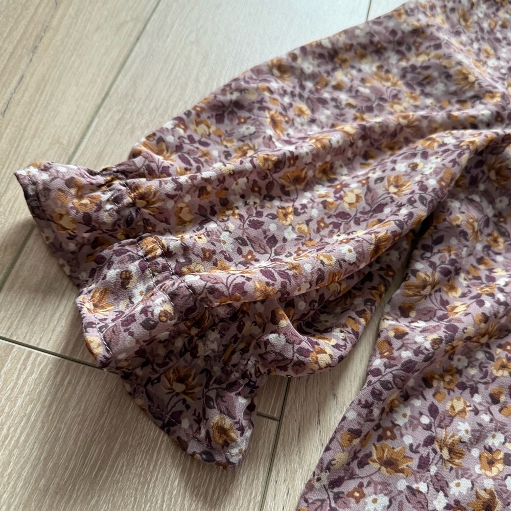 Reitmans Purple Floral Chiffon Dress Women’s Size Small Lined - Picture 4 of 11